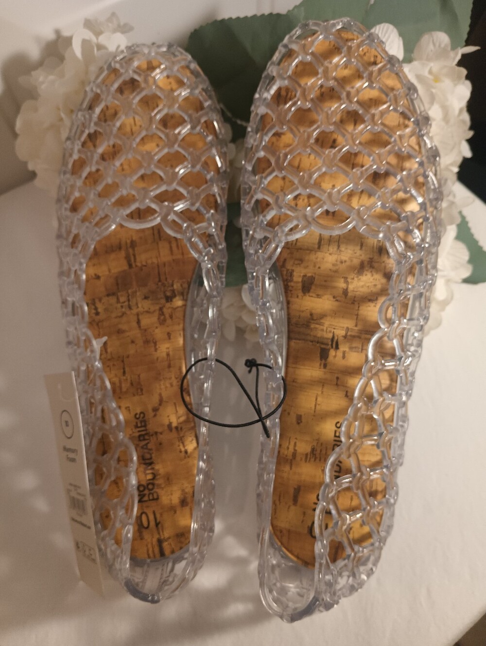 Clear Jelly Shoes NWT Size 10